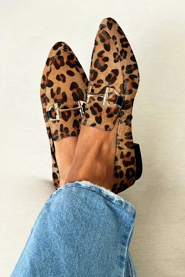 Juul | Elegante loafers med mønster og diskrete hæle
