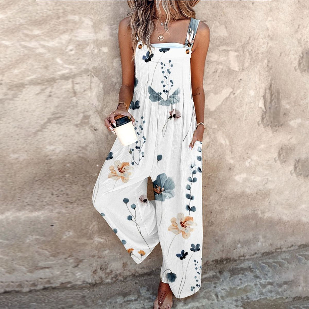 Sofia - Komfortabel Trykt Jumpsuit