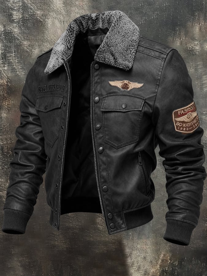 Lucas - Aviation læderjakke