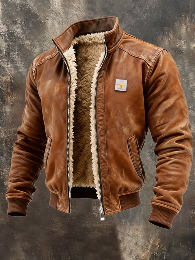 Mathias - Vintage jakke med sherpafor