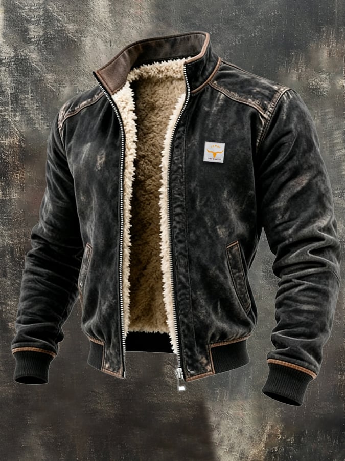Mathias - Vintage jakke med sherpafor