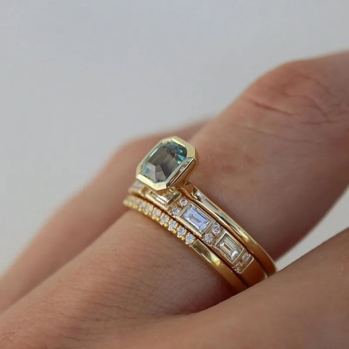 Vintage ring i guldfarve
