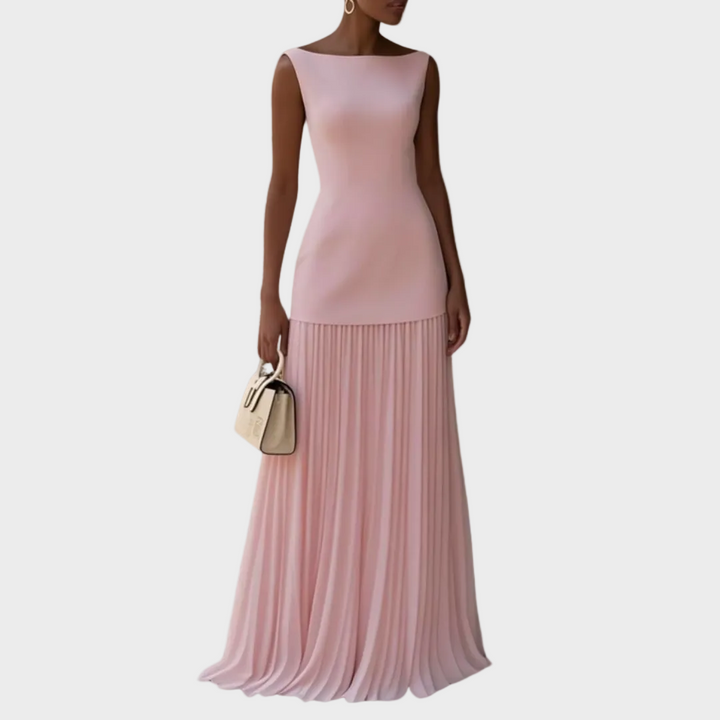 Celeste | Maxi-plissékjole