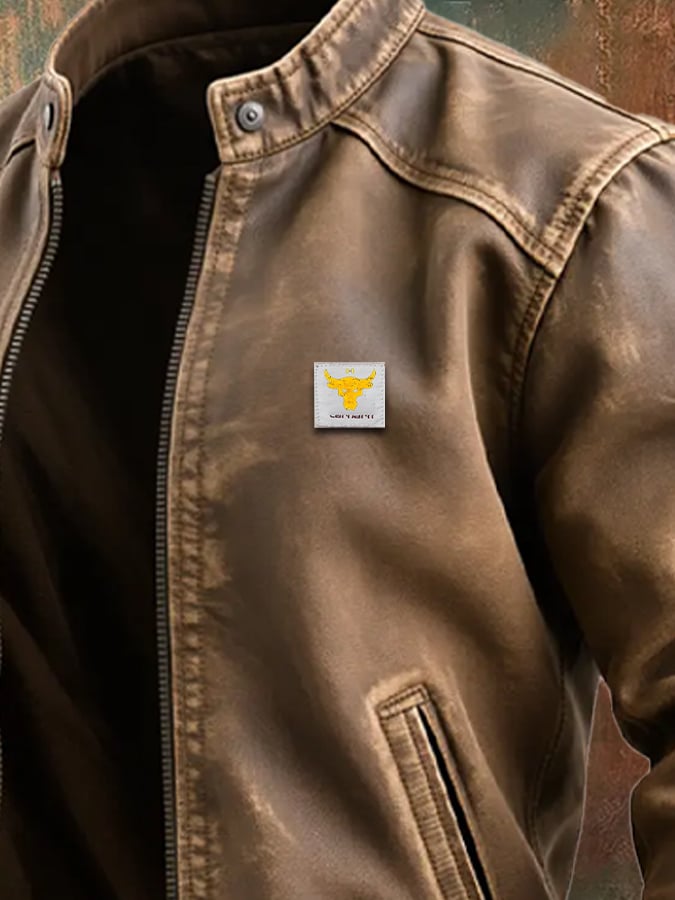 Thomas - Klassisk Brun Læderjakke