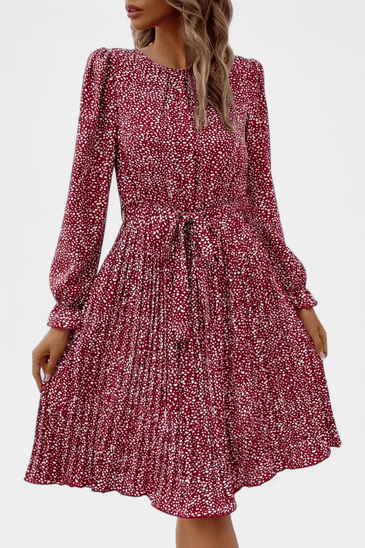 Agnes | Pleated Leopard Print