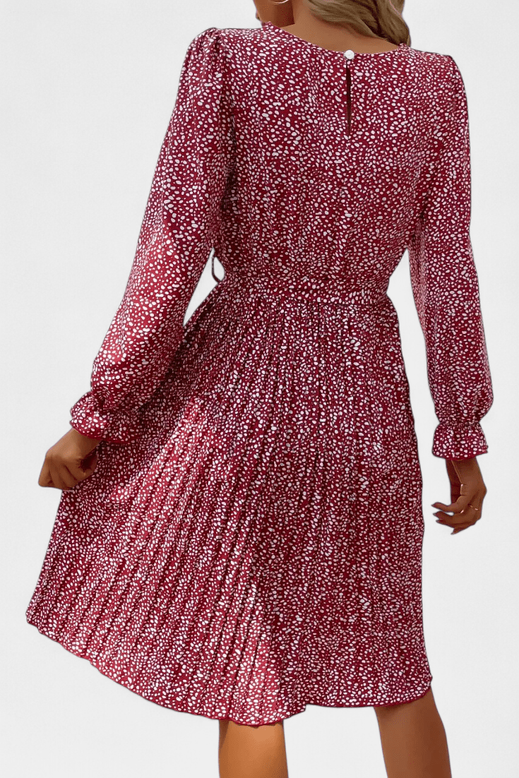 Agnes | Pleated Leopard Print