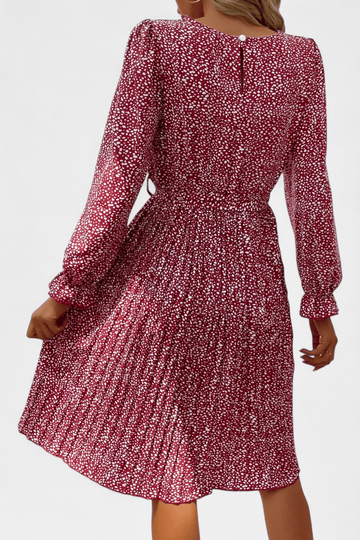 Agnes | Pleated Leopard Print