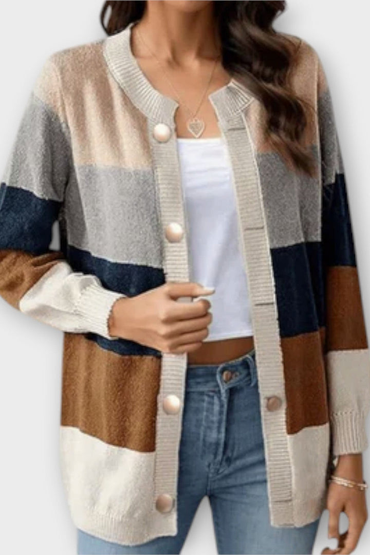 Amalie | Striped Cardigan