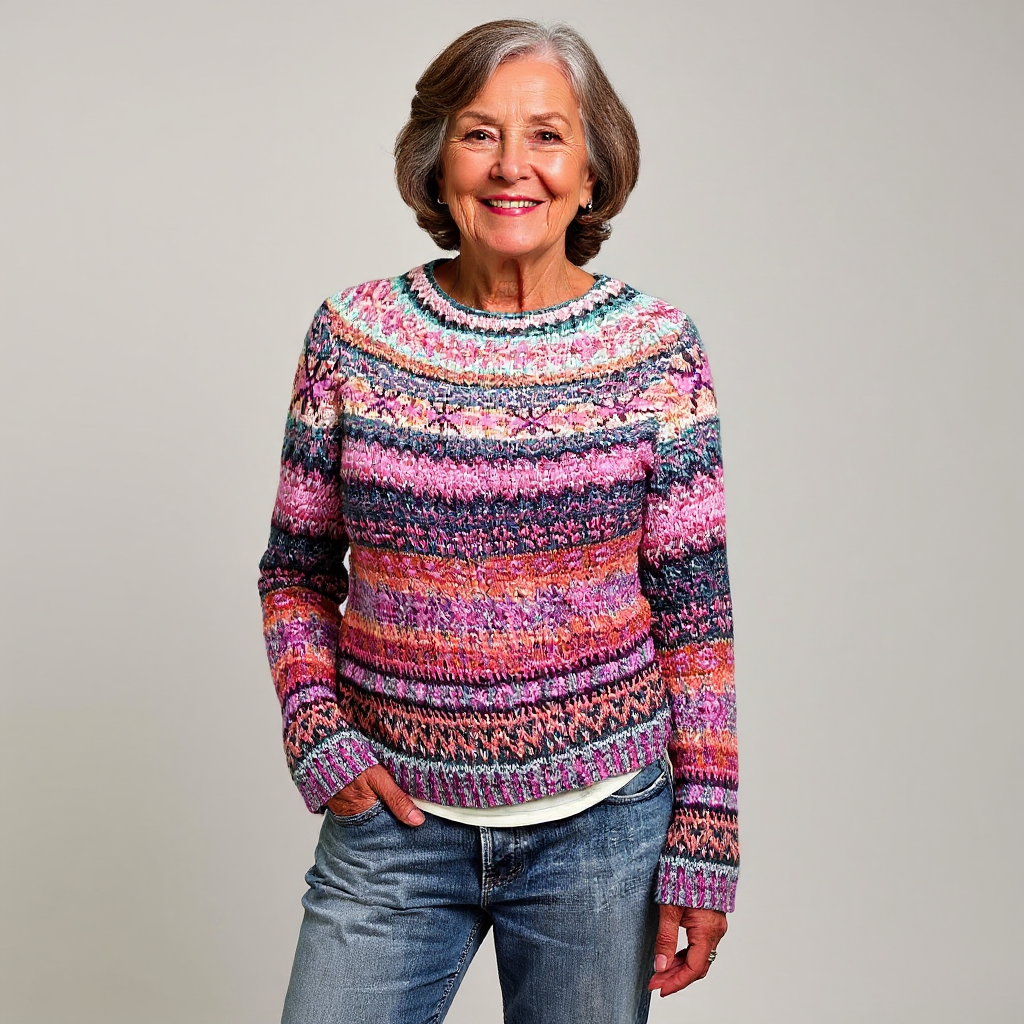 Amy | Retro Island Knit Sweater