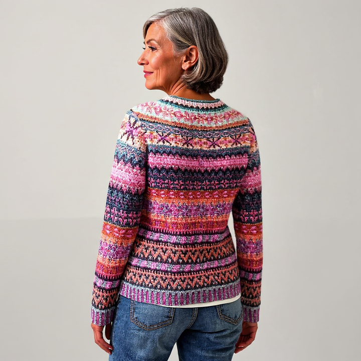 Amy | Retro Island Knit Sweater