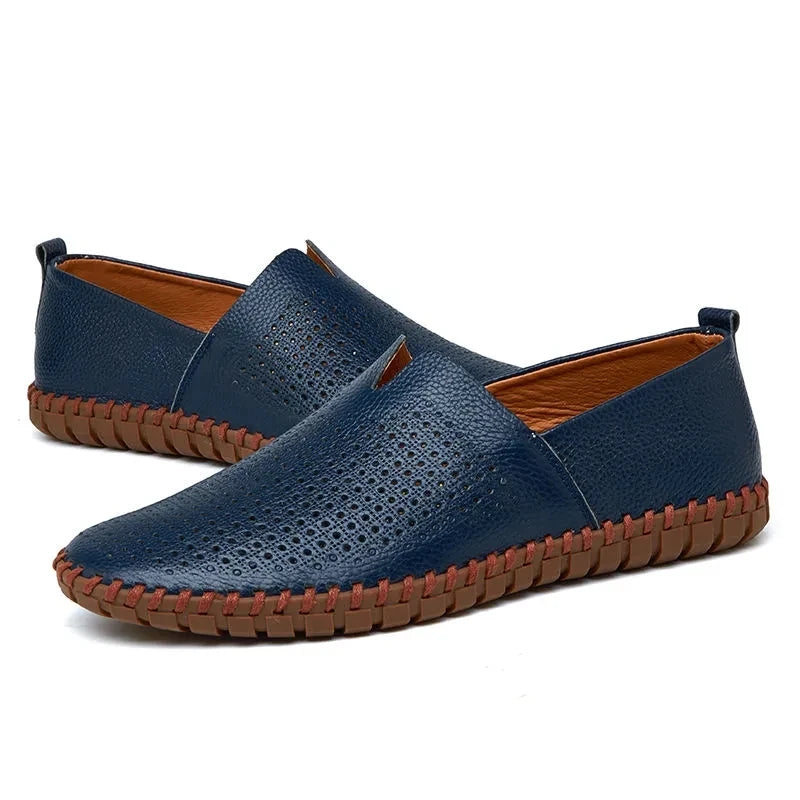 Åndbare Læder Slip-Ons