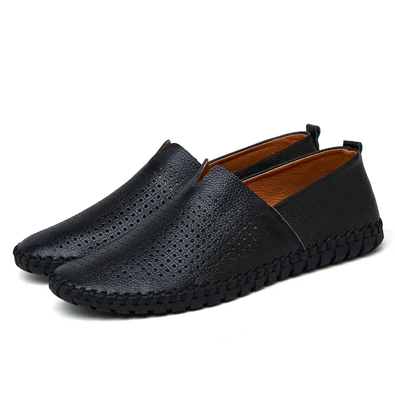 Åndbare Læder Slip-Ons
