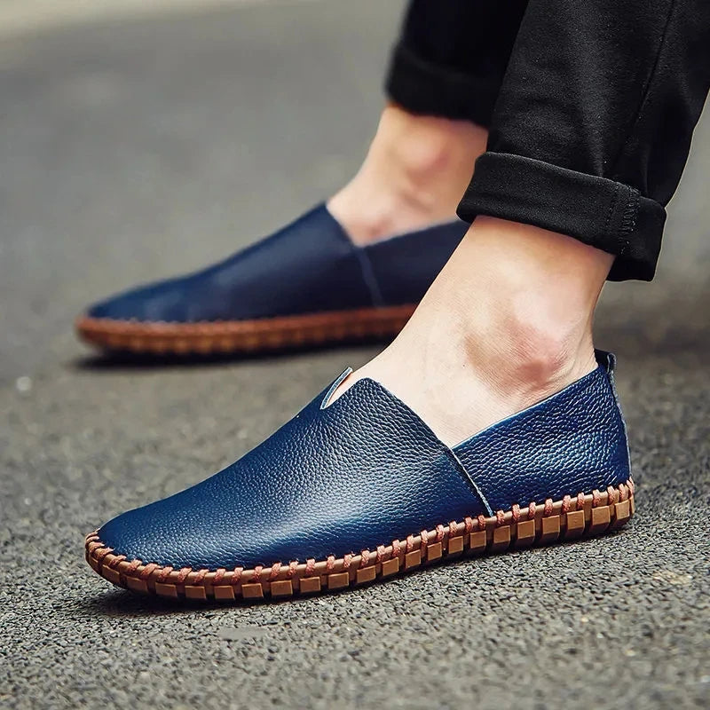 Åndbare Læder Slip-Ons