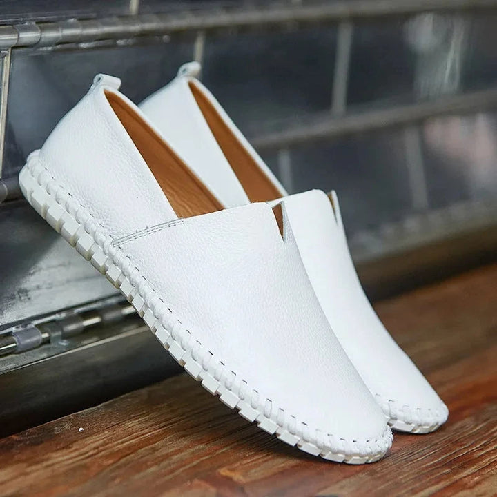 Åndbare Læder Slip-Ons