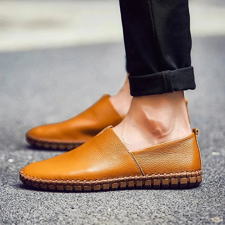 Åndbare Læder Slip-Ons