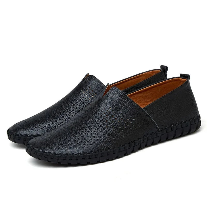 Åndbare Læder Slip-Ons