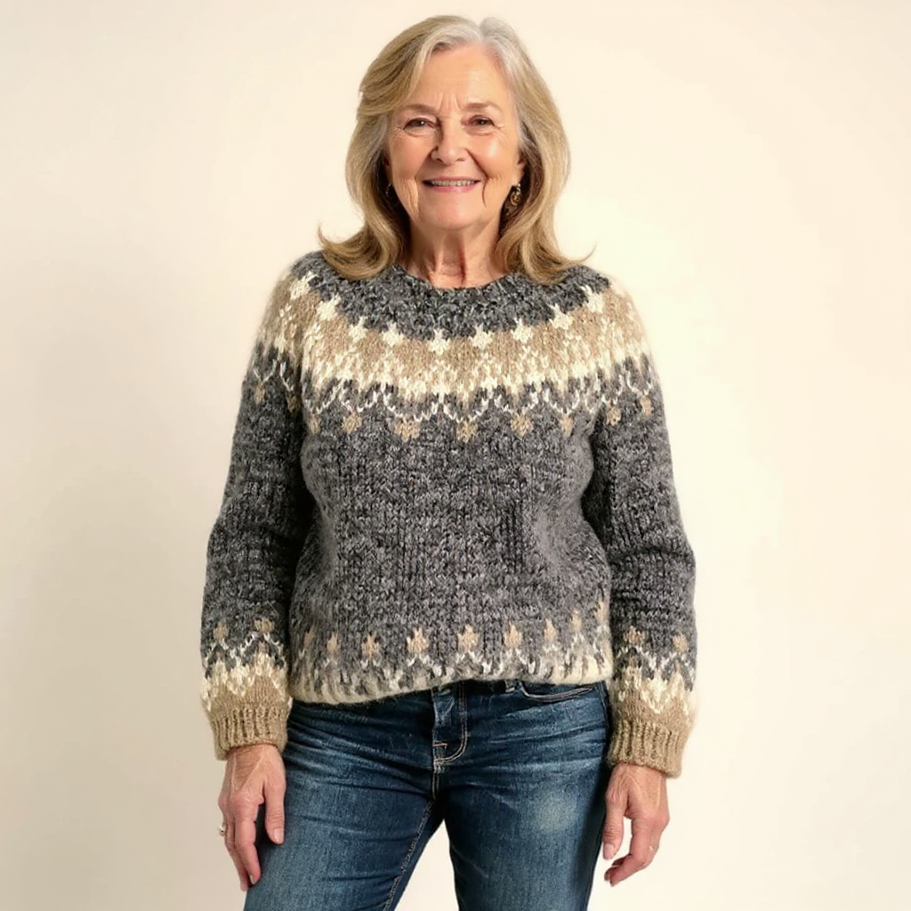 Angela | Retro Island Sweater