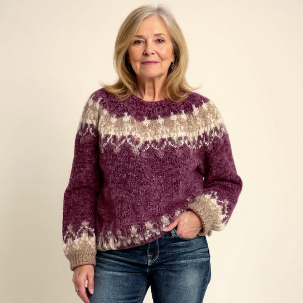 Angela | Retro Island Sweater