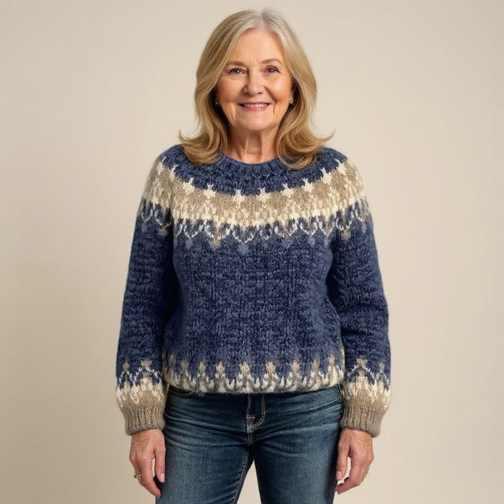 Angela | Retro Island Sweater