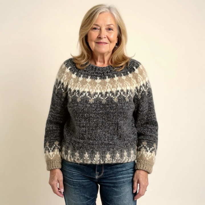 Angela | Retro Island Sweater