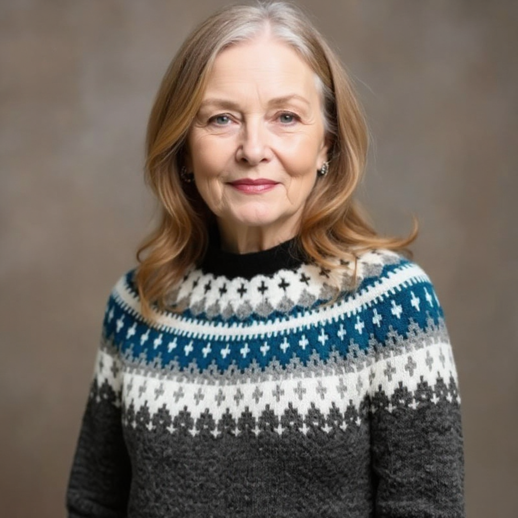 April | Retro Island Knit Sweater