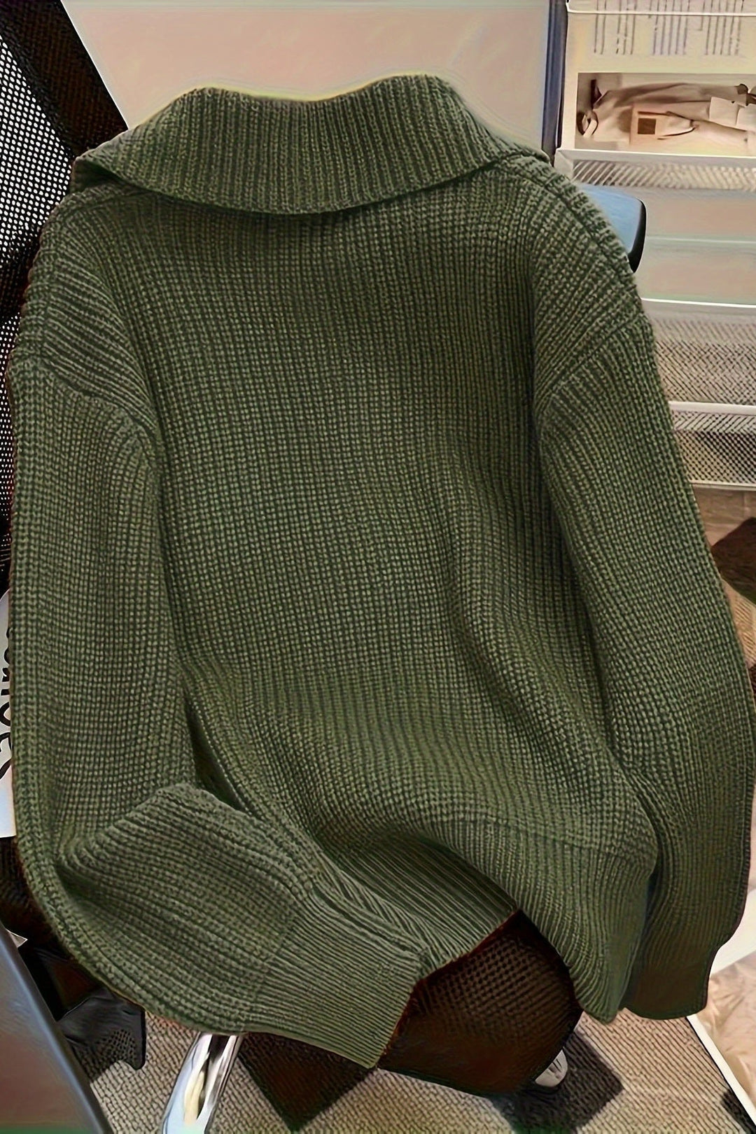 Astrid | Olive Green Cardigan