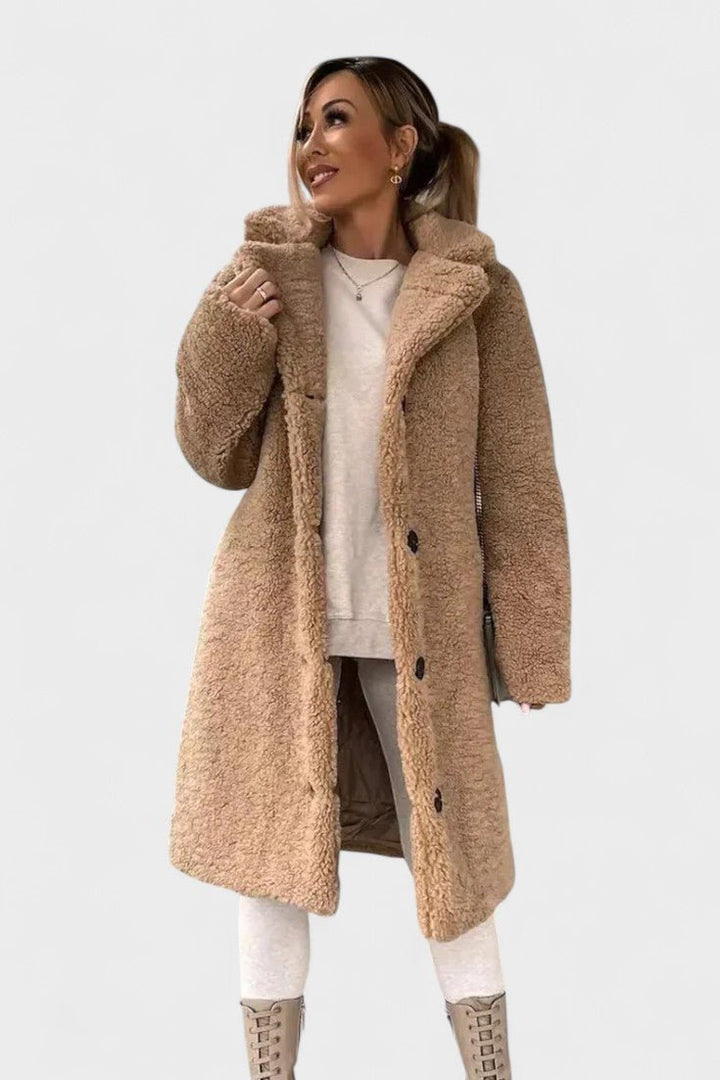 Birgitte | Luksuriøs elegant teddyjakke