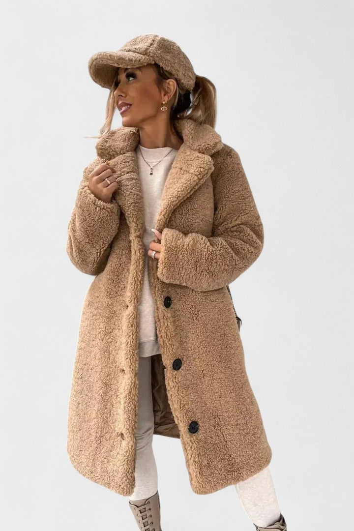 Birgitte | Luksuriøs elegant teddyjakke