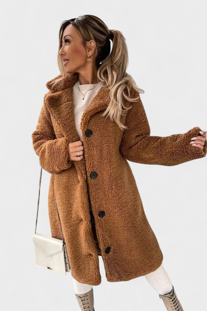Birgitte | Luksuriøs elegant teddyjakke
