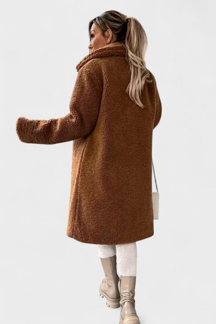 Birgitte | Luksuriøs elegant teddyjakke