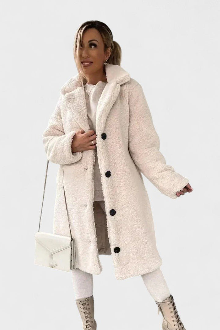 Birgitte | Luksuriøs elegant teddyjakke