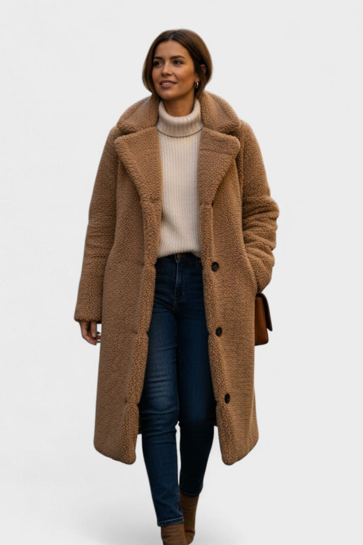Birgitte | Luksuriøs elegant teddyjakke