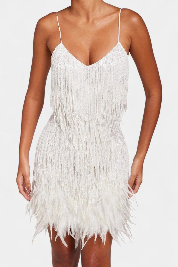 Bodil | Mini Feather Dress