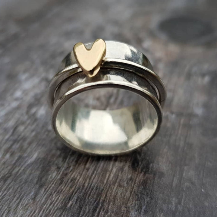Guldring Med Hjerte