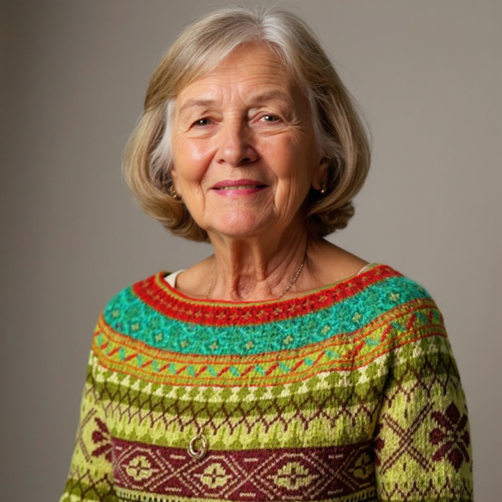 Caitlin | Retro Island Sweater