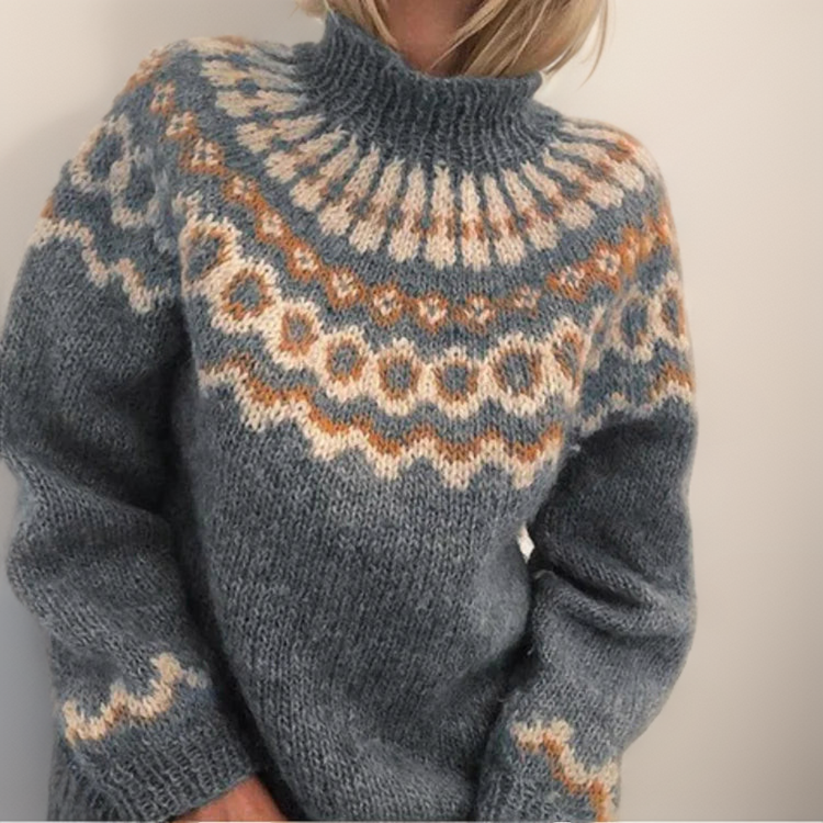 Carla | Retro Island Knit Sweater