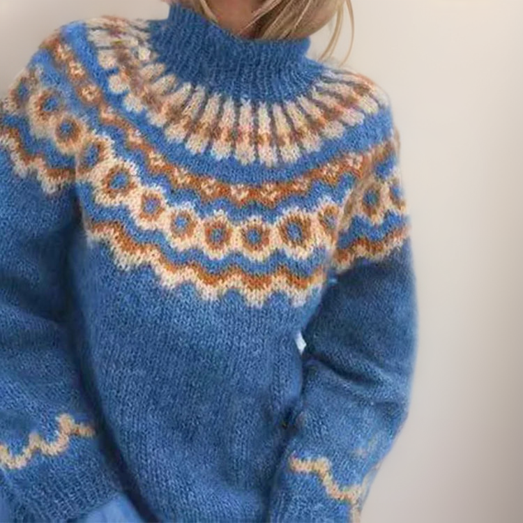 Carla | Retro Island Knit Sweater