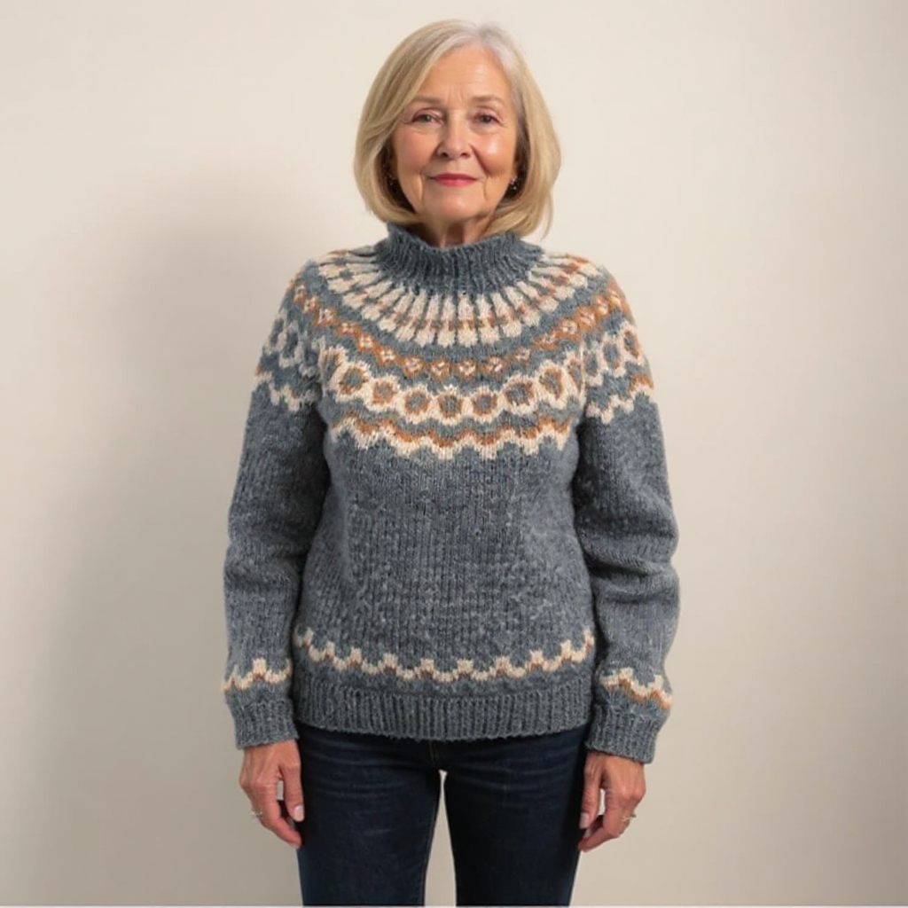 Carla | Retro Island Knit Sweater