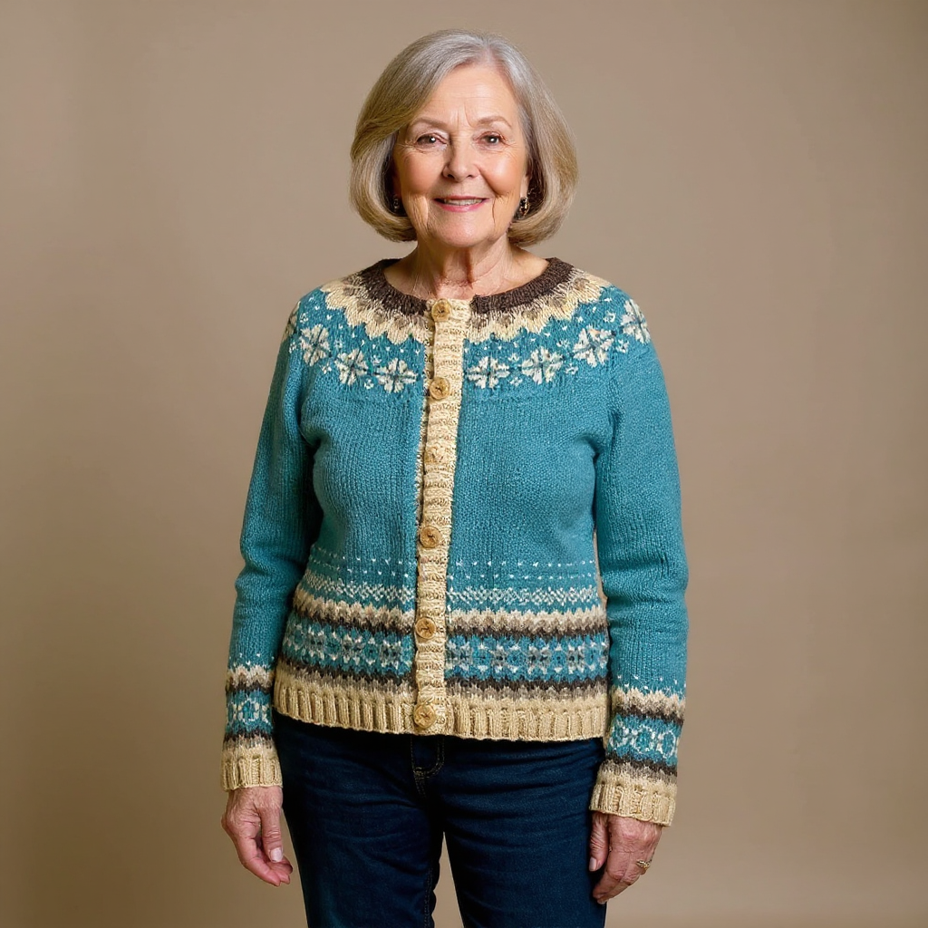 Cassandra | Retro Island Knit Jacket