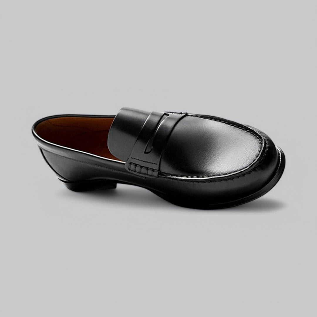 Stylish Leather Penny Loafers