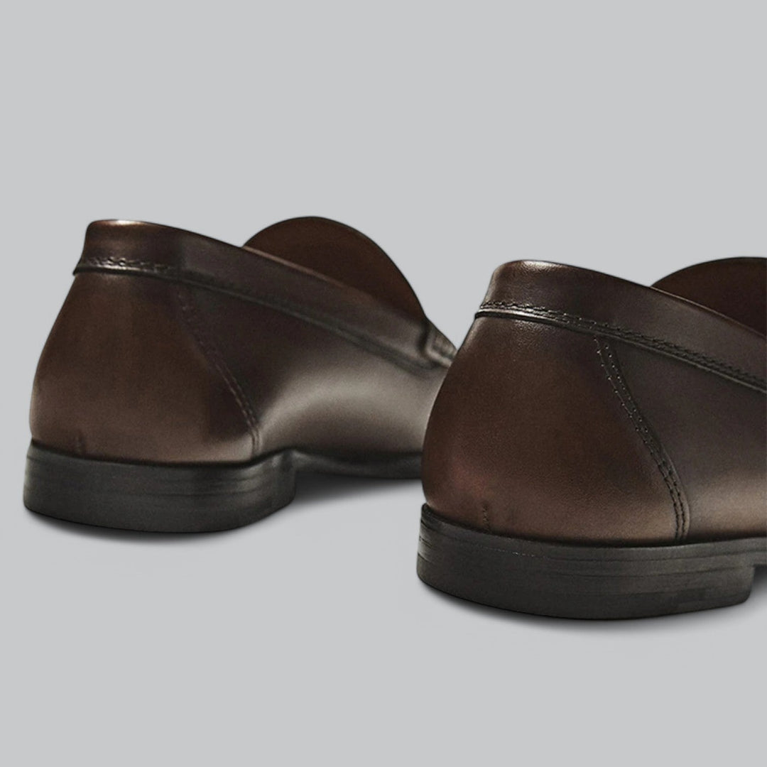 Stylish Leather Penny Loafers