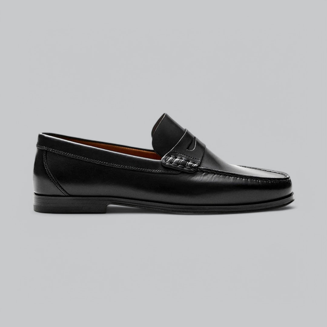 Stylish Leather Penny Loafers