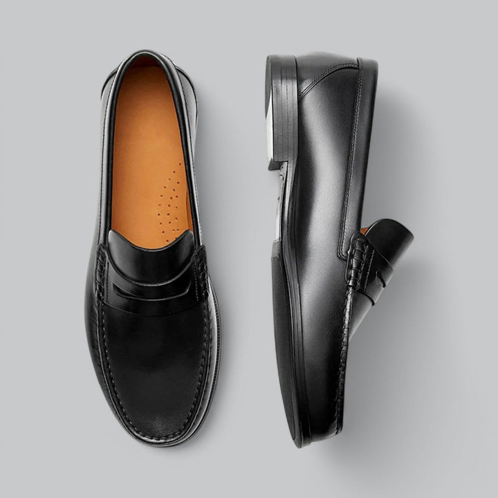 Stylish Leather Penny Loafers