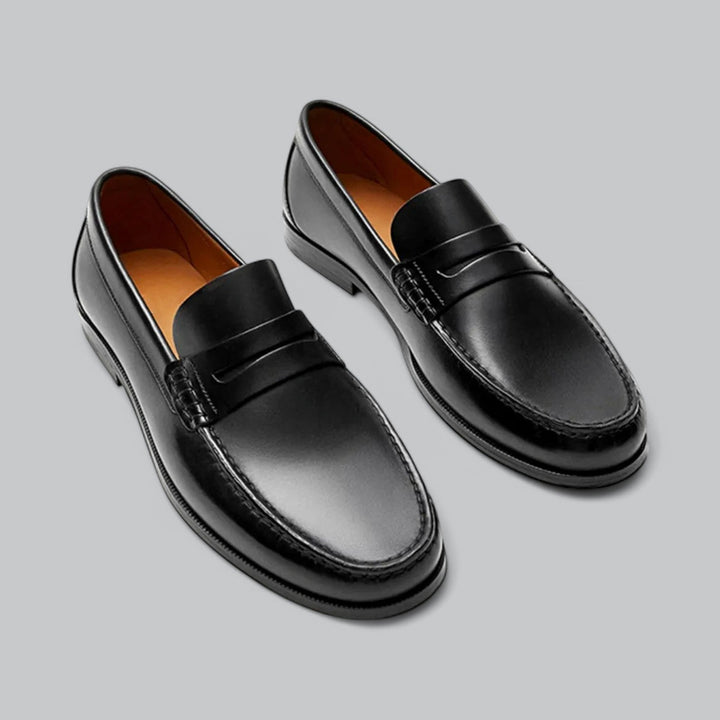 Stylish Leather Penny Loafers