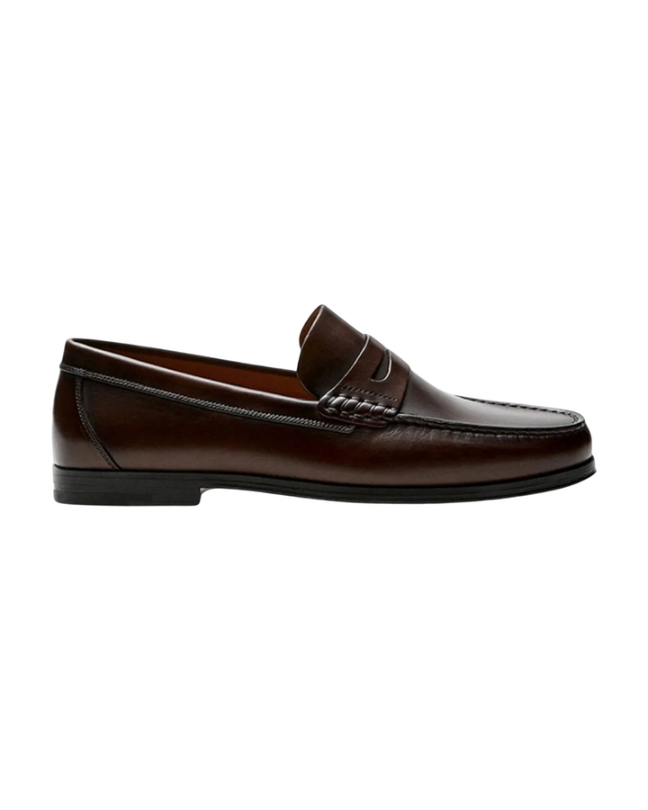 Stylish Leather Penny Loafers