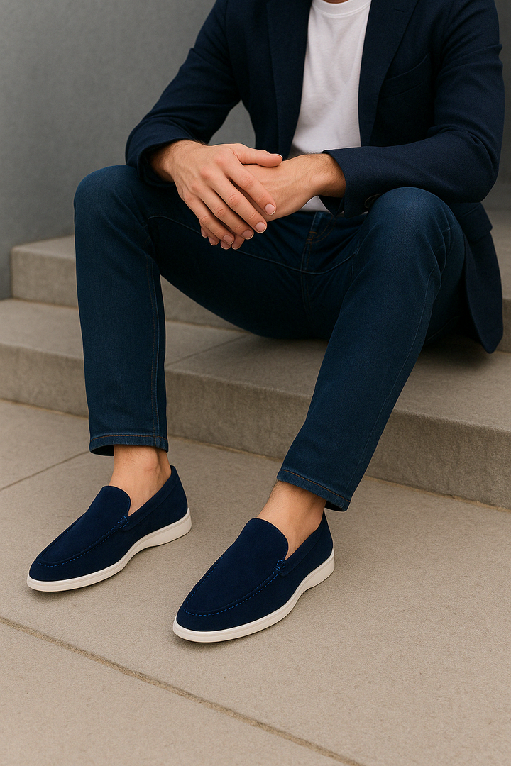 Stilfulde Loafers i Ruskind