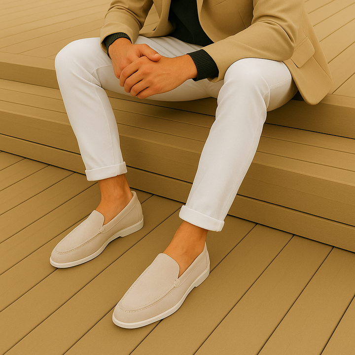 Stilfulde Loafers i Ruskind
