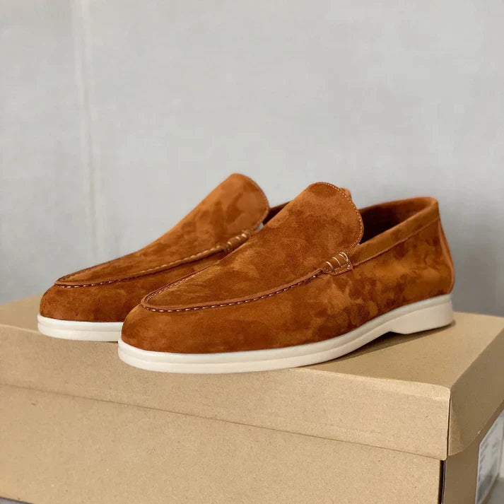 Stilfulde Loafers i Ruskind