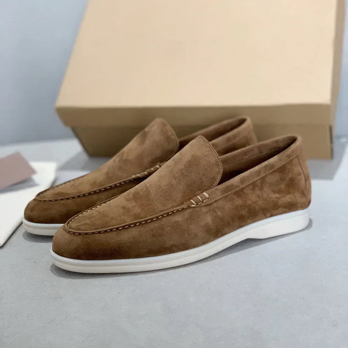 Stilfulde Loafers i Ruskind