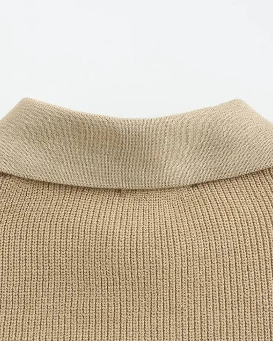 David™ | Zip-Up Polo Sweater